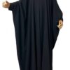Abaya Saoudienne Caviary Prestige Noire by Oummi Abi Moi