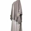Chemise Anisley Caviary Prestige Taupe Nude x Abaya Manches Bouffantes Caviary Prestige Greige by Oummi Abi Moi