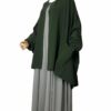 Chemise Anisley Caviary Prestige Kaki x Abaya Manches Bouffantes Caviary prestige Olive by Oummi Abi Moi