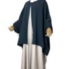 Chemise Anisley Caviary Prestige Gris Foncé x Abaya Manches Bouffantes Caviary prestige Greige by Oummi Abi Moi
