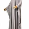Abaya Saoudienne Caviary Prestige Greige by Oummi Abi Moi