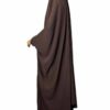 Jilbab-2-pieces-Whool-Peach-Premium-Chocolat-by-Oummi-Abi-Moi