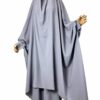 Jilbab-2-pieces-Whool-Peach-Premium-Gris-Lilas-by-Oummi-Abi-Moi