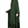 Jilbab-2-pieces-Whool-Peach-Premium-Kaki-by-Oummi-Abi-Moi