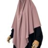 Maxi-Khimar-Classique-Caviary-Prestige-Vieux-Rose