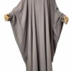 Abaya Saoudienne Caviary Prestige Taupe Nude by Oummi Abi Moi