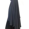 Mini Khimar Bint a Whool Peach Premium Gris Foncé by Oummi Abi Moi