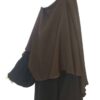 Mini Khimar Bint a Whool Peach Premium Chocolat by Oummi Abi Moi