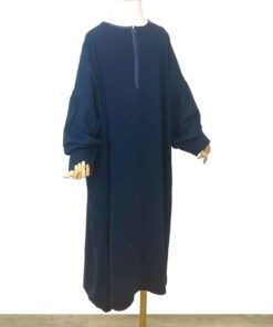 Abaya Mini Binta Premium Bleu Nuit by Oummi Abi Moi