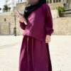Set Assia WP Aubergine Set Assia WP Camel et Moka by Oummi Abi Moi