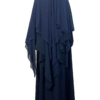 Khimar 3 Voiles Premium Bleu Nuit by Oummi Abi Moi