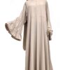 Abaya Caly WhoolPeach Premium Beige by Oummi Abi Moi