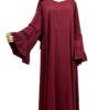 Abaya Caly WhoolPeach Premium Bordeaux by Oummi Abi Moi