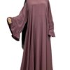 Abaya Caly WhoolPeach Premium Taupe Rose by Oummi Abi Moi