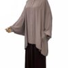 Chemise Anisley Premium Taupe Nude x Jupe Porte Feuille Premium Chocolat by Oummi Abi Moi