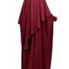 Maxi Khimar 140 cm WhoolPeach Premium Bordeaux x Abaya Saoudienne WhoolPeach Premium Bordeaux by Oummi Abi Moi