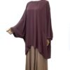 Tunique Anisley Premium Taupe Rose x Jupe Porte Feuille Premium Beige Nude by Oummi Abi Moi
