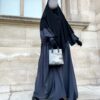 Abaya Bubble Manches Ballons Whool Peach Face by Oummi Abi Moi