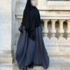 Abaya Bubble Manches Ballons Whool Peach Principal by Oummi Abi Moi