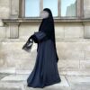 Abaya Bubble Manches Ballons Whool Peach Principal by Oummi Abi Moi