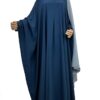 Abaya Saoudienne WhoolPeach Premium Bleu Nuit by Oummi Abi Moi