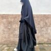 Jilbab Gris Foncé Whool Peach by Oummi Abi Moi