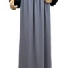 Jupe Longue WhoolPeach Premium Gris Mauve x Chemise Anisley Noir by Oummi Abi Moi