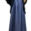 Jupe PorteFeuille Denim x Chemise Anisley Noir by Oummi Abi Moi