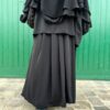 Jupe Portefeuille Noire Whool Peach by Oummi Abi Moi