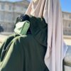Khimar Double Greige x Abaya Caly Kaki by Oummi Abi Moi Zoom