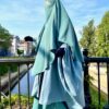 Kimocape Whool Peach Bleu Gris Face by Oummi Abi Moi