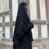 Tunique Ani Whool Peach Noir Profil by Oummi Abi Moi
